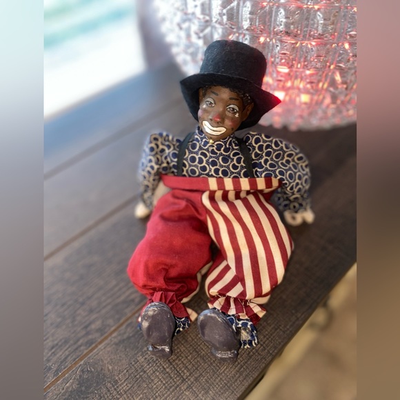 Vintage Daddy's Long Legs Doll PEANUT Clown by Designer Karen Germany COA - Picture 11 of 14